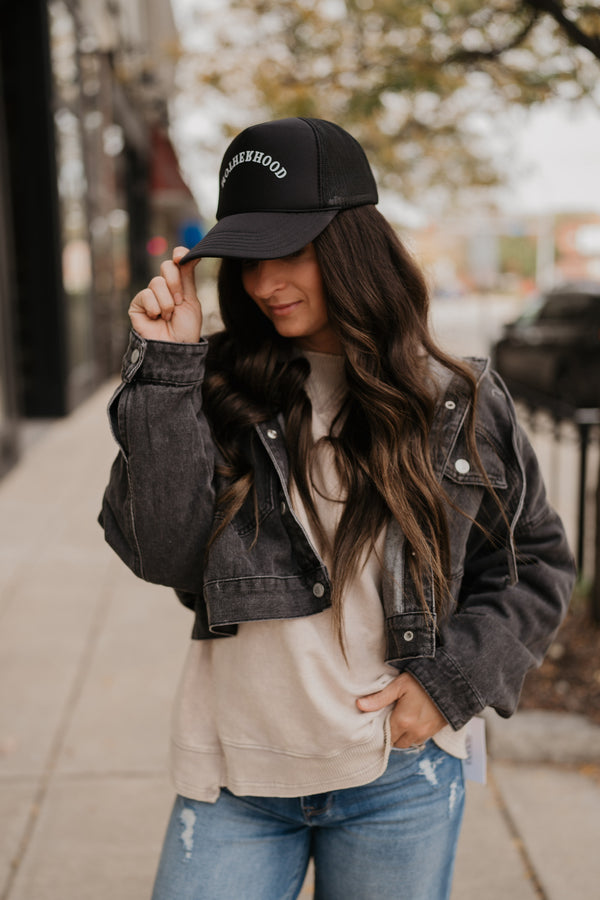 RETRO HOODED DENIM JACKET