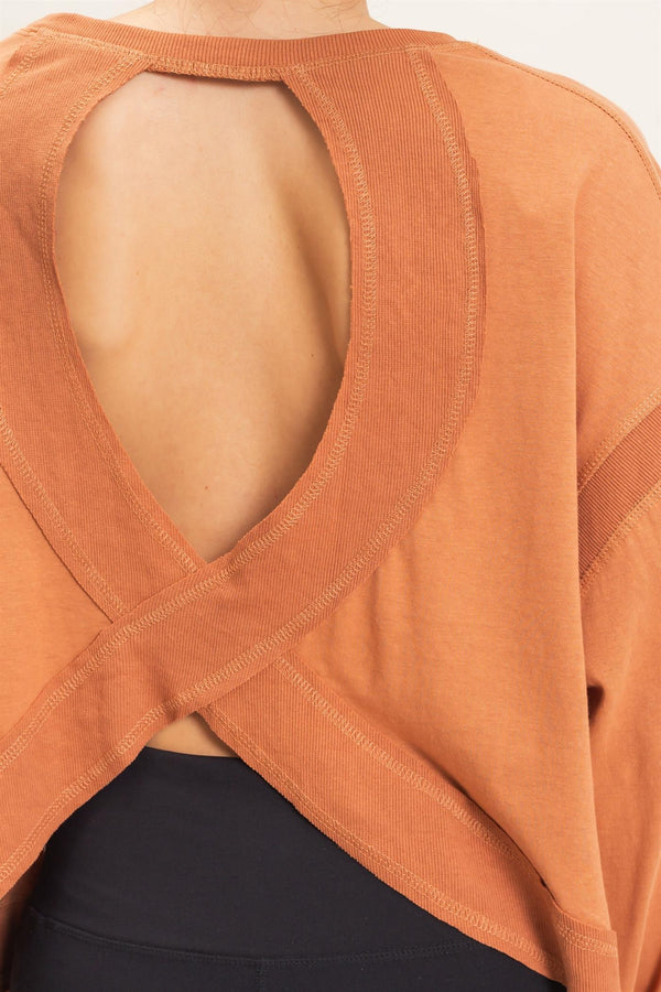 The Free Flow Top - Sienna Brown