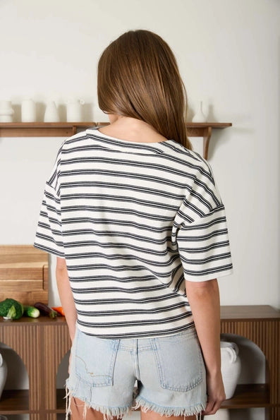 The Boxy Stripe Henley