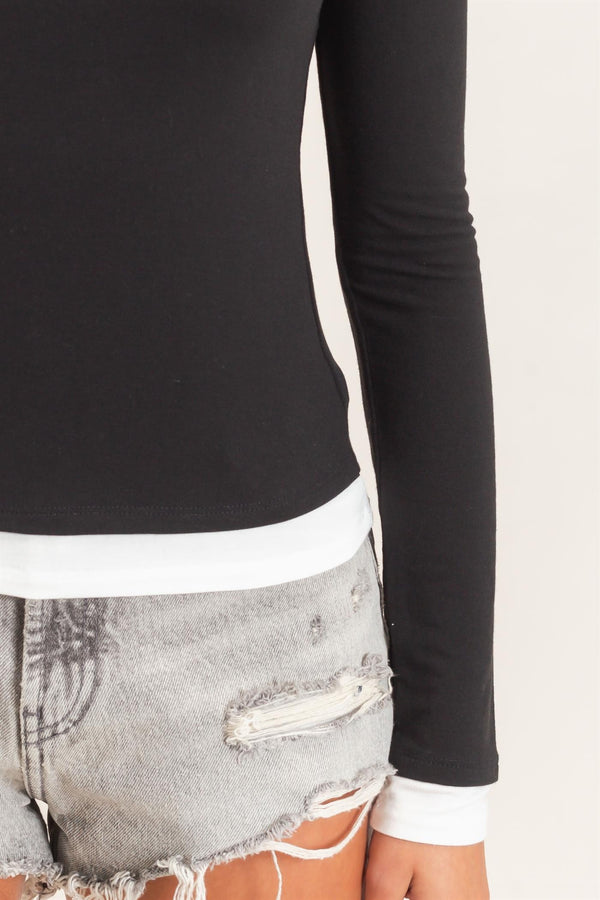Effortless Layer Long Sleeve - Black