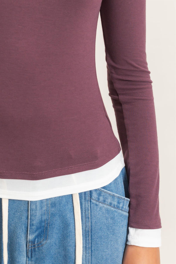 Effortless Layer Long Sleeve - Cocoa