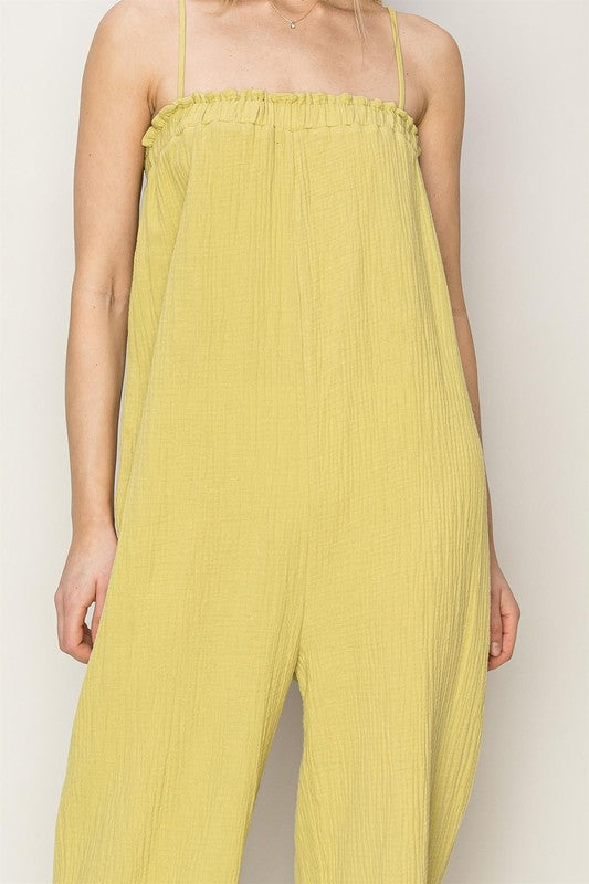 DOUBLE GAUZE RELAXED JUMPSUIT