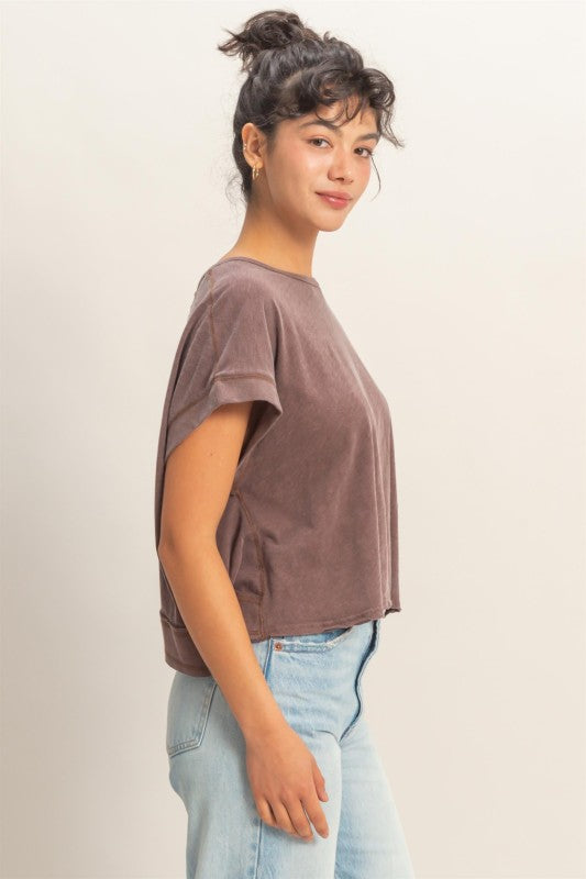 The Crossback Washed Tee