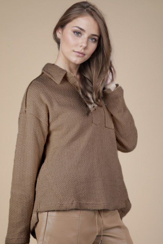 Sunday Stroll Textured Knit Top