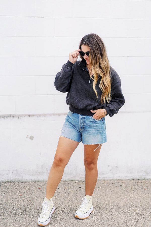 POWER UP HALF ZIP PULLOVER