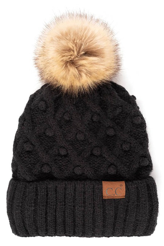 C.C BOBBLE BEANIE